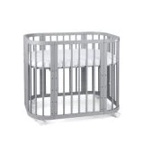 Waldin Łóżeczko 5w1 z opcją kołyski SZARE