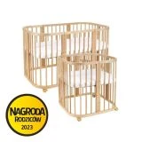Waldin Łóżeczko 7w1 z materacem NATURAL
