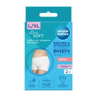 Canpol babies Majtki dla kobiet w zaawansowanej ciąży i po porodzie 2 szt. L/XL