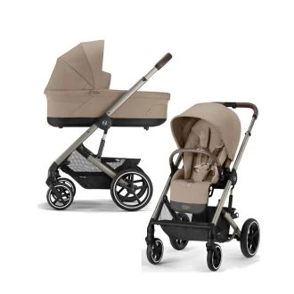 Cybex Balios S Lux Wózek Głęboko-Spacerowy Almond Beige (Taupe Frame )