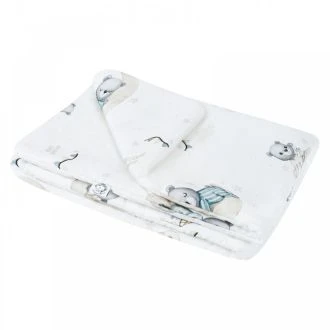 Bonjour Cherie Bambusowa Kołderka Niemowlaka 65x75-Misie